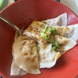 Pork dumplings with Szechwan sauce!