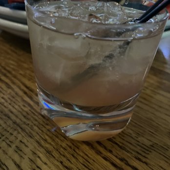 Rick's Café Boatyard - PEACH BOURBON SMASH Four Roses Bourbon, Deep Eddy Peach Vodka, Peach Puree, lemon juice, - American Near Me - Indianapolis, Indiana Rick's Café Boatyard - PEACH BOURBON SMASH Four Roses Bourbon, Deep Eddy Peach Vodka, Peach Puree, lemon juice, - American Near Me - Indianapolis, Indiana