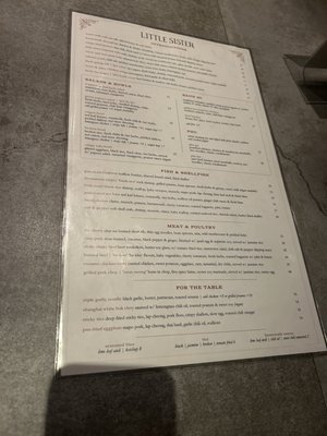 Menu photo 2 Little Sister Irvine, CA