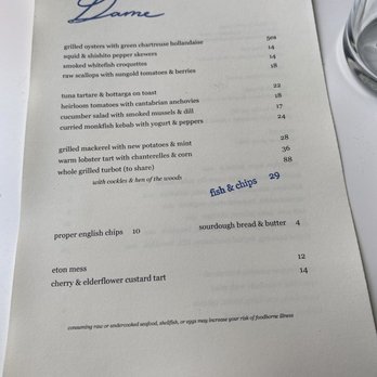 Dame - Seafood Near Me - New York, New York Dame - Seafood Near Me - New York, New York