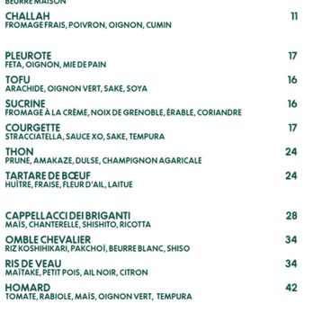 Hélicoptère - Menu - Canadian (New) Near Me - Montreal, Quebec