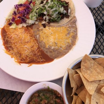Casa Calderon - 2 Items Lunch Special.  Outdoor seating in the shade :) - Mexican Near Me - San Gabriel, California