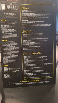 Menu photo 3 The Locale Brownsburg, IN