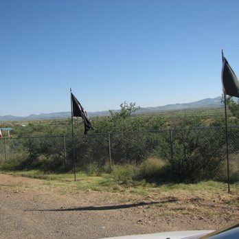 Henry Cordes Dog Park - Cordes Lakes Avenue of Flags displayed on several holidays throughout the year! POW/MIA Flags - Dog Parks Near Me - Cordes Lakes, Arizona
