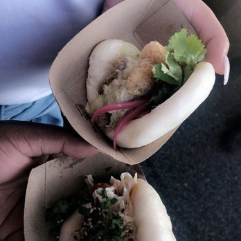 Tasty Takeover - Food Truck : Hot Asian Buns  Can't quite remember the names but one was chicken and one was pork. Both delicious and great prices $3-$4 - Food Trucks Near Me - Orlando, Florida