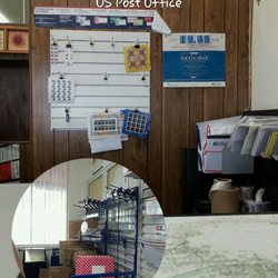 US Post Office - There is a very nice lady who wrks here however she says she isn't from this office nice AC is on, phew outside is 90 degrees 2dy-