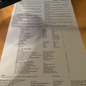 The Blacksmith Restaurant - Menu - Lounges Near Me - Bend, Oregon
