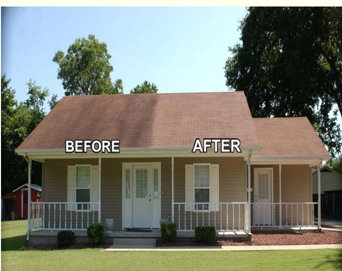 Slide of No Pressure Roof Cleaning