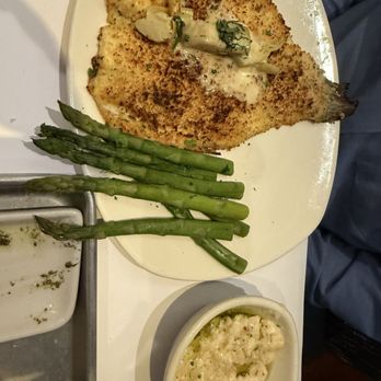 Bonefish Grill - Parmesan-Crusted Rainbow Trout with asparagus and risotto - Seafood Near Me - Leawood, Kansas