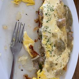 Half eaten Ranch Scramble!  Just the way I like it!