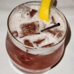 Blushing Whiskey sour