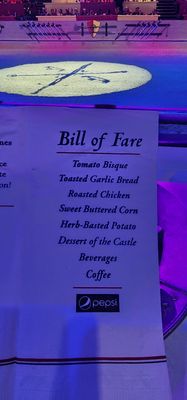 Menu photo 1 Medieval Times Dinner & Tournament Dallas, TX