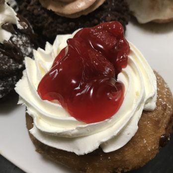 Doughology - Lynbrook - Cheesecake with strawberry(choices also can be blueberry or raspberry) - Donuts Near Me - Lynbrook, New York