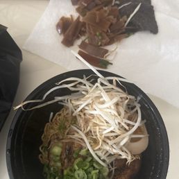 Black garlic tonkatsu