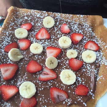 Juliette & Chocolat - Crepe with Nutella strawberry & bananas - Creperies Near Me - Laval, Quebec Juliette & Chocolat - Crepe with Nutella strawberry & bananas - Creperies Near Me - Laval, Quebec