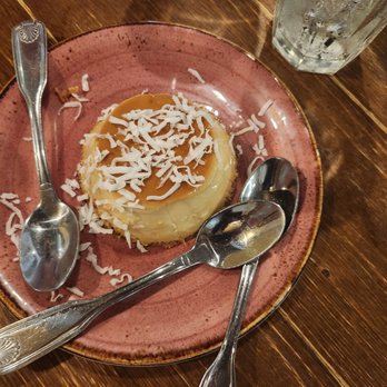 Cafe Piquet - Coconut flan - Cuban Near Me - Bellaire, Texas Cafe Piquet - Coconut flan - Cuban Near Me - Bellaire, Texas