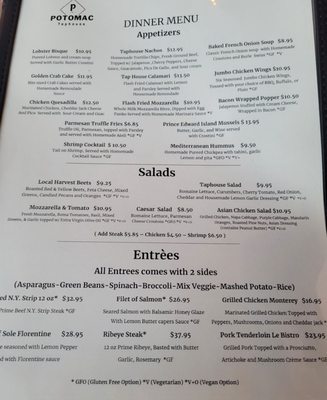 Menu photo 5 Potomac Taphouse Ashburn, VA