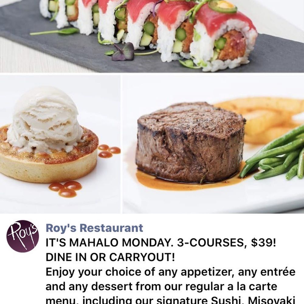 Roy's - Monday special - Hawaiian Near Me - Bonita Springs, Florida Roy's - Monday special - Hawaiian Near Me - Bonita Springs, Florida