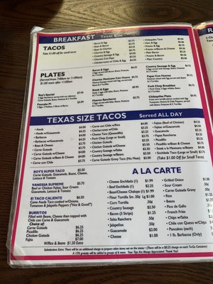 Menu photo 4 Roy's Taco Hut San Antonio, TX Menu photo 4 Roy's Taco Hut San Antonio, TX