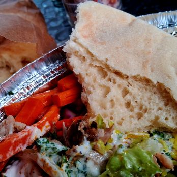 Parsley Modern Mediterranean - Pita comes with the shwarma bowl - Mediterranean Near Me - Las Vegas, Nevada