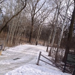 Grant Woods Forest Preserve - One of the trail entrances closest to Monaville Road.