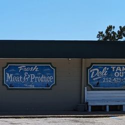 Knotts Island Market - This is on the rest of the building to the right of the entrance. Photo taken May 2, 2024.