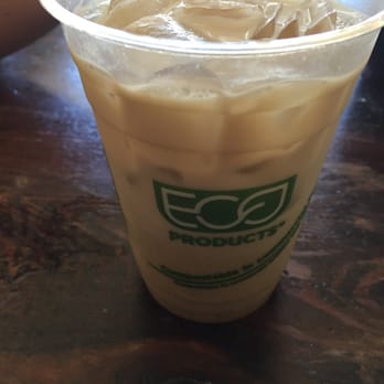 Peace Café - Black sesame Kinako latte with soy milk $4.50-Sweet with a slight grainy texture. - Vegan Near Me - Honolulu, Hawaii Peace Café - Black sesame Kinako latte with soy milk $4.50-Sweet with a slight grainy texture. - Vegan Near Me - Honolulu, Hawaii