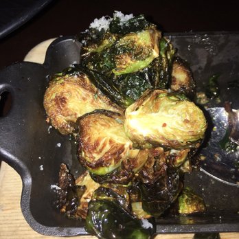 Therapy - Charred Brussel Sprouts, real winner, some of the best I have had, nice smokey flavor, dresses with cashews for additional crunch - Bars Near Me - Las Vegas, Nevada Therapy - Charred Brussel Sprouts, real winner, some of the best I have had, nice smokey flavor, dresses with cashews for additional crunch - Bars Near Me - Las Vegas, Nevada