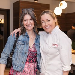 Bloom Business Development - With client Kate Rice of At Your Table Catering at her Spring Soirée 2026.