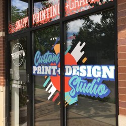 Snappy Printing and Graphics - Designed and installed in house :)  Window decals are great to get noticed.