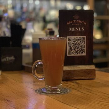 Britesmith Brewing - Williamsville - A warm brewers cider on this winters night. - Pizza Near Me - Williamsville, New York