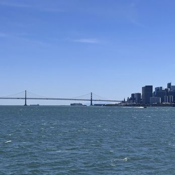Golden Gate Sausalito Ferry - Bay bridge from the water - Public Transportation Near Me