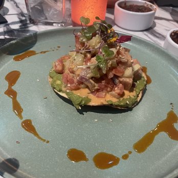 Patrona Cocina + Tequila - Spicy Aji tostada...yum! - Mexican Near Me - Mission Viejo, California