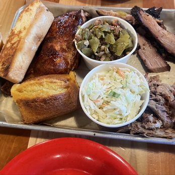 City Barbeque - Brisket, quarter chicken (high and leg), pulled pork, Cole slaw, green beans, corn bread. - Barbeque Near Me - Woodstock, Georgia City Barbeque - Brisket, quarter chicken (high and leg), pulled pork, Cole slaw, green beans, corn bread. - Barbeque Near Me - Woodstock, Georgia