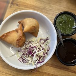 Cali Tandoor - 1. Vegetable Samosa Tamarind Chutney Mint Chutney