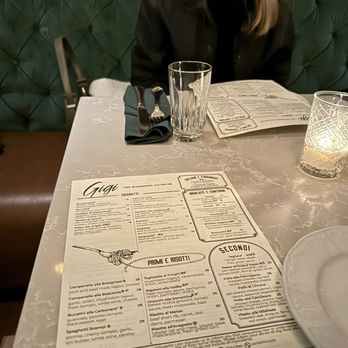 Gigi - Menu - Italian Near Me - Boston, Massachusetts