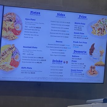 Nick The Greek - The menu board - Greek Near Me - Long Beach, California Nick The Greek - The menu board - Greek Near Me - Long Beach, California