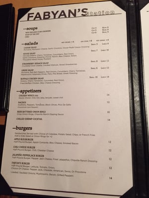 Menu photo 3 Fabyan's Station Bretton Woods, NH