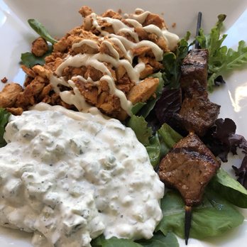Oasis Grill - Chicken shawarma Beef kabob Yogurt with cucumber - Mediterranean Near Me - San Francisco, California