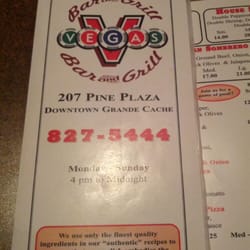 Vegas Bar & Grill - Menu1