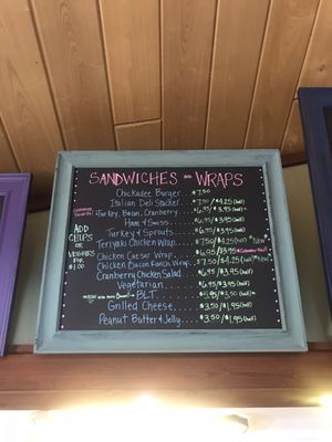 Menu photo 2 The Chickadee Coffeehouse & Deli Barnum, MN Menu photo 2 The Chickadee Coffeehouse & Deli Barnum, MN