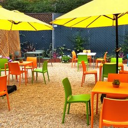Brand new patio seating.