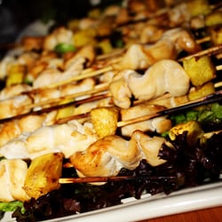 Mirabella Catering - Pineapple and Teriyaki Chicken Skewers