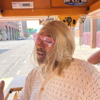 Pedal Pub Twin Cities - This is Jordan. He will get all your instagram angles. He is also the biggest cheerleader and girls girl. - Party Bike Rentals Near Me - Minneapolis, Minnesota Pedal Pub Twin Cities - This is Jordan. He will get all your instagram angles. He is also the biggest cheerleader and girls girl. - Party Bike Rentals Near Me - Minneapolis, Minnesota