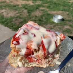 Strawberry cinnamon roll