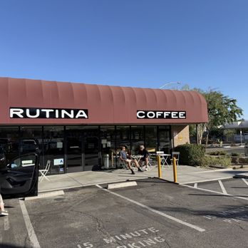 Rutina Coffee - Exterior of shop. Patio seating available. - Coffee & Tea Near Me - Palm Desert, California Rutina Coffee - Exterior of shop. Patio seating available. - Coffee & Tea Near Me - Palm Desert, California