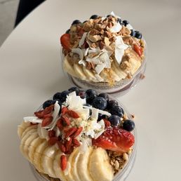 Trublu Bowl (bottom) and Coconut Dream Bowl (top)