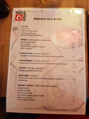 Menu photo 3 Rice and Fish Paris, 75 Menu photo 3 Rice and Fish Paris, 75