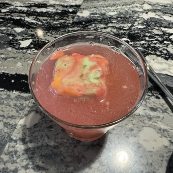 The Lauber - Season punch drink with Sorbet ice cube. - Bars Near Me - South Bend, Indiana