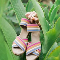 Charleston Shoe Company - NEW COLOR caramel stripe